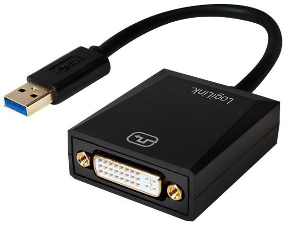 USB-Adapter A an DVI/F LogiLink USB 3.0 externer Videoadapter für USB 3.0