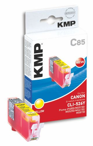 Tinte Canon CLI-526Y yellow kompatibel KMP C85 gelb, 9 ml, oem 1515,0009