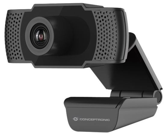 Webcam CONCEPTRONIC AMDIS 1080P FullHD USB 2.0 kabelgebunden, integriertes Mikrofon