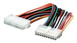 Stromversorgungs-Verlängerung ATX 20polig ca. 20cm Stecker an Buchse