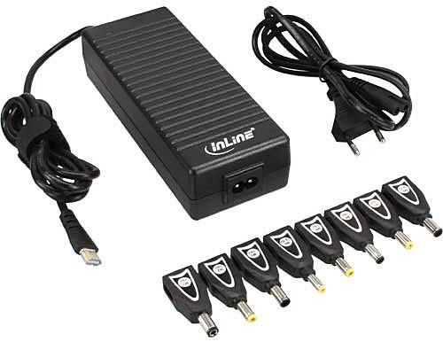 Netzteil Universal 120 Watt für Notebooks Inline spannungsstabilisiertes Universal-Netzteil