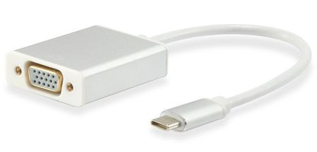 USB-Adapter C an VGA Buchse, Weiß Kabellänge: 0,15 m