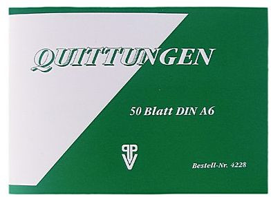 Quittungen A6  50 Blatt PENIG 4228 PVP