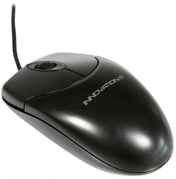 Maus Innovation IT black USB Scrollmouse für Rechts- und Linkshänder