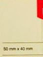Haftnotiz 40x50 mm gelb KORES/Radex EINZELN! Umverpackung: 3 Stück in Folie