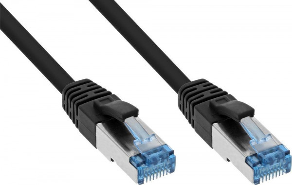 TP-Kabel  3m Schwarz Cat. 6A, S/FTP (PiMF)-Schirmung bis 10 Gigabit, 500 MHz Patchkabel, allerhöchster Qualität