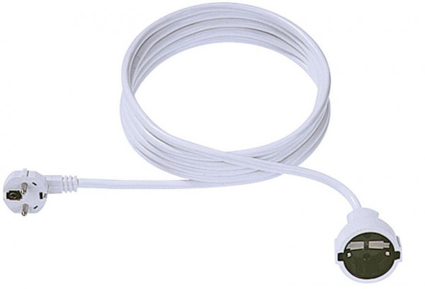 Schuko-Verlängerung  5m Weiß BACHMANN Zuleitung: H05VV-F 3G 1,50mm²