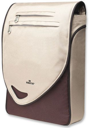 Tasche für 39,1 cm (15,4'') Notebooks Manhatten 'Maya' Notebook Messenger Bag Beige/Rot, oem 438803