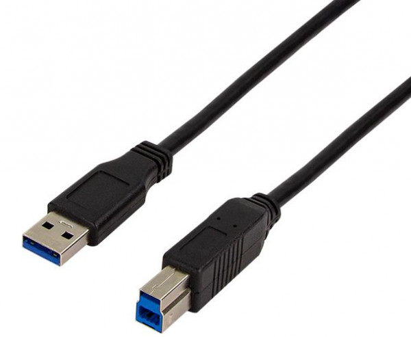 USB-Kabel 3.0 A-Stecker an B-Stecker  2m Logilink Vergoldet