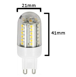 LED Leuchtmittel GU9 2 W warmweiss 180 Lumen mini G9, Lichtfarbe 2700 Kelvin, nicht dimmbar