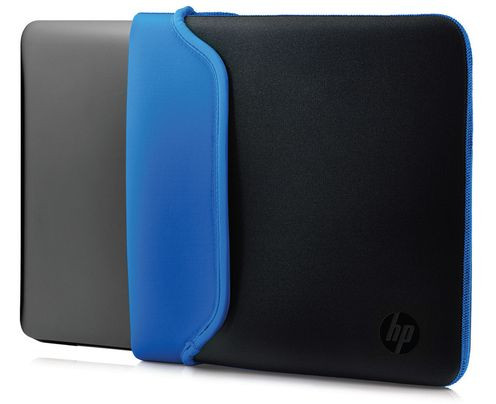 Hülle für 39,6 cm (15'') Notebooks Sleeve Schwarz/Blau Notebook-Hülle aus Neopren, kann gewendet werden