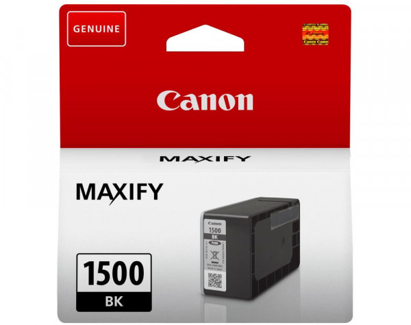 Tinte Canon PGI-1500 bk Schwarz Pigmenttinte 12.4ml (ca. 400 Seiten), DRHD-Dual Resistant High Density