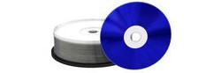 CD-R MEDIAGRANGE 700 MB blue 25er Spindel 40x Rohlinge, blau, bedruckbar