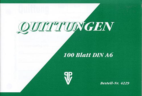 Quittungen A6 100 Blatt PENIG 4229 PVP