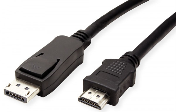 VGA-Kabel Displayport an HDMI 2m S-S VALUE Stecker an Stecker