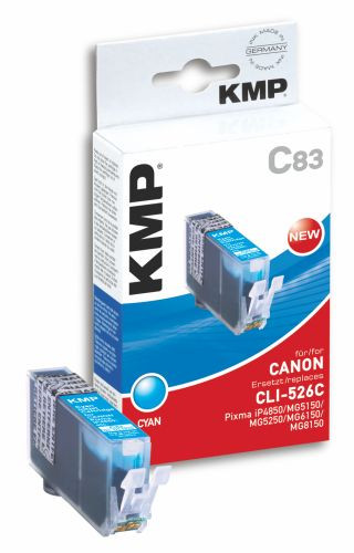 Tinte Canon CLI-526C cyan kompatibel KMP C83 blau, 9 ml, oem 1515,0003