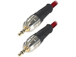 Audiokabel  1.5m 1KS-1KS PROFI-Qualität vergoldet 3.5mm Klinken-Stecker an 3.5mm Klinken-Stecker