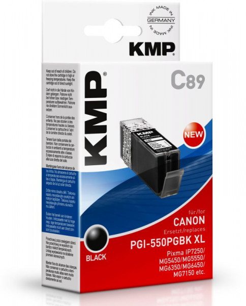 Tinte Canon PGI550PGBKXLkmp komp. KMP C89 28 ml, black, oem 1518,0001