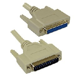 RS232 Kabel  1.8m 25/25P. S/B 1:1 belegt serielle Verlängerung, 25polig, Stecker-Buchse, ungekreuzt