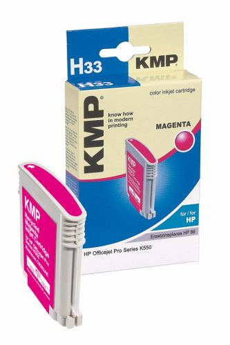 Tinte HP C9392AE No. 88 magenta kompatibel KMP H33 rot, 17 ml, oem 1704,4926,  !! Restposten !!
