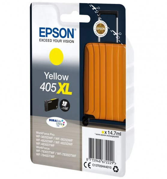 Tinte EPSON 405 XL Gelb Koffer hohe Kapazität, 14.7ml, für ca. 1.100 Seiten