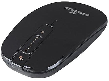Maus Manhattan Wireless Optisch Eclipse USB schwarz 2 Tasten Funkmaus mit UltraTrack -Technologie & Touch-Navi