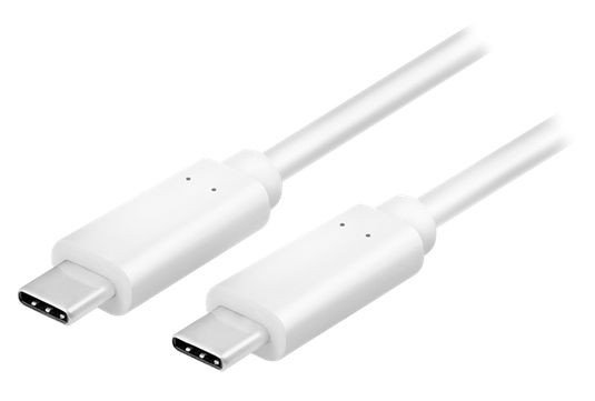 USB-Kabel 3.2 C-Stecker an C-Stecker 1m Weiß Logilink zum Synchronisieren (10 Gbps Datenrate) und Schnell-Laden