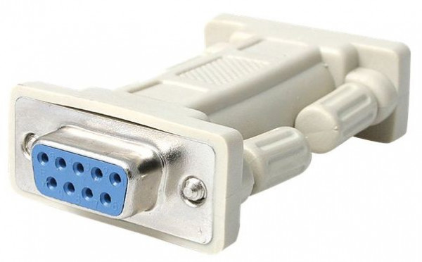 Gender Changer 9polig Buchse-Buchse NULL-MODEM-ADAPTER RS-232, seriell, V24, gekreuzt