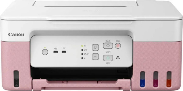 Canon AIO color INK A4 PIXMA G3430 Rosa 3-in-1 USB/WLAN Drucker, Scanner, Kopierer mit Farbtanks zum nachfüllen