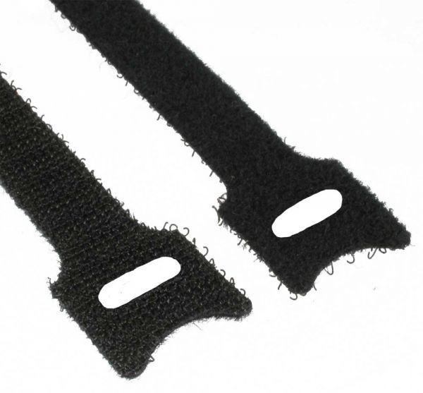 Kabelbinder mit Klettverschluss 12x330mm schwarz 10er Pack