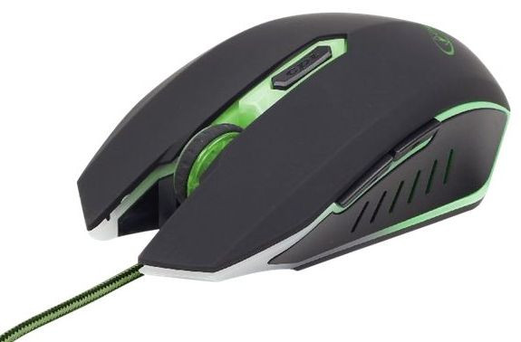 Maus Gembird Grün USB kabelgebunden optische 6-Tasten-Maus für Rechts- und Linkshänder