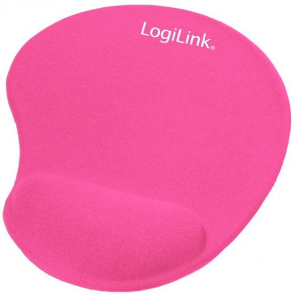 Mauspad/Mausmatte mit Gel-Handgelenk-Auflage Pink Materialien: Naturkautschuk/Schaumstoff/Gel