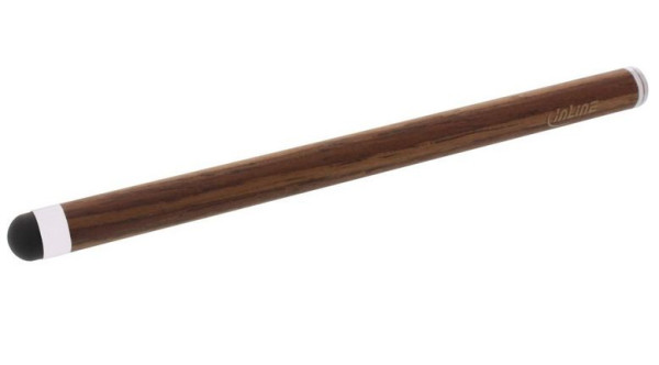Touch Pen Inline Stylus woodstylus Walnuss/metall für Touchscreens von Smartphone und Tablet