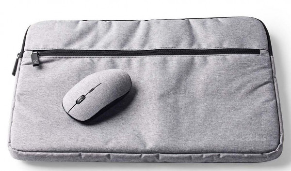 Hülle für 40,6 cm (16'') Notebooks Grau inkl. cordless Maus mit 800/1200/1600 dpi
