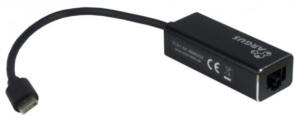 USB-Adapter C an Ethernet 10/100/1000 MBit USB 3.0 USB-Gigabit-LAN-Konverter, Inter-Tech