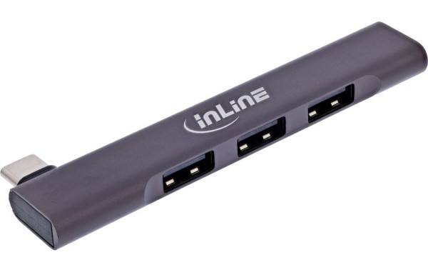 USB-Hub (USB 3.0) Slim C an 1xUSB 3.0 & 3x USB-2.0 schmale Bauform