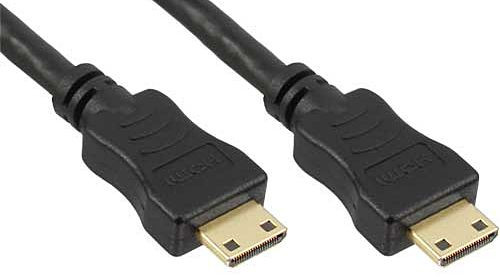 HDMI-Kabel Mini Kabel C an C 1.5m schwarz high speed HDMI cable, C-Stecker an C-Stecker