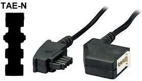 TAE-N Verlängerung 10m Modem/Fax Stecker an Buchse