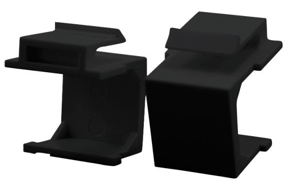 Keystone Modul Abdeckung Schwarz Logilink 1 VE = 10 Stück