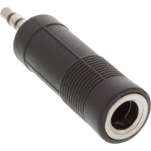 Audio-Adapter KS(3.5) an KB(6.3) stereo 3.5mm Klinkenstecker - 6.3mm Klinkenbuchse