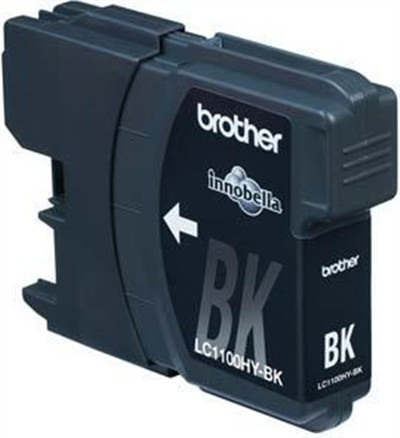 Tinte Brother LC1100HYBK Jumbo schwarz für ca. 900 Seiten bei 5% Deckung