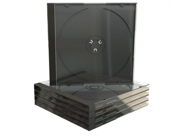 CD-Hüllen Jewelcase einfach 5er Pack auch als DVD-Hülle nutzbar, 1 VE = 5 Stück