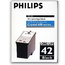 Tinte Philips PFA-542 schwarz No. 42 für ca. 950 Seiten, 24 ml, oem 906115314201