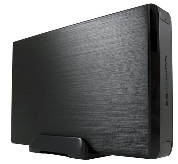 Gehäuse 8,9 cm extern USB 3.0 LC-Power LC-35U3-HYDRA für S-ATA Festplatten, Gehäuse aus Aluminium, Schwarz
