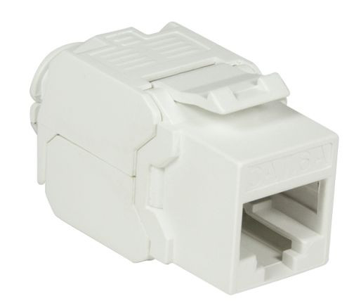 Keystone Jack Cat.6A UTP EconLine, 16.5mm AWG22-24 Logilink Weiß