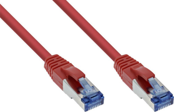 TP-Kabel  3m Rot Cat. 6A, S/FTP (PiMF)-Schirmung bis 10 Gigabit, 500 MHz Patchkabel, allerhöchster Qualität