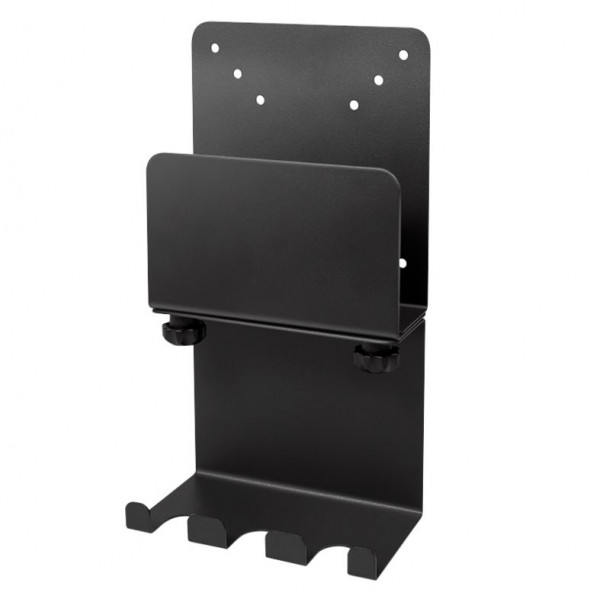 Mini-PC Halterung mit Kabelmanagement, für Geräte 33-70 mm um Slim-PCs bzw. NUC-PCs an Monitorehalterung zu befestigen
