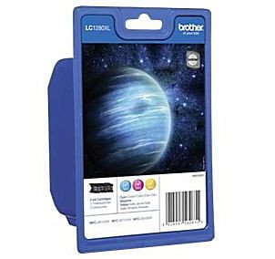 Tinte Brother LC-1280XL Rainbowpack 3er Pack CMY je 1x 1280XL cyan/magenta/yellow