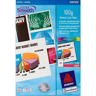 Formatpapier A4 ColorLaser 100g weiss 500 Blatt Zweckform 100 g/m², 500 Blatt, satiniert, hochauflösende