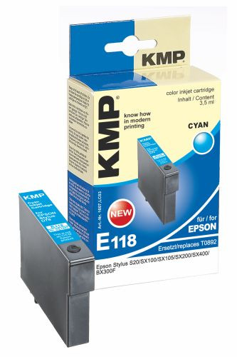 Tinte Epson T08924010 cyan kompatibel KMP E118 5.8 ml, 1607,LC03